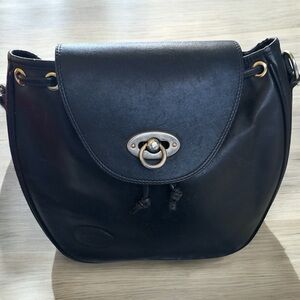 Tiziano Ferrari Vintage Black Crossbody Purse Collezione Milano Italia